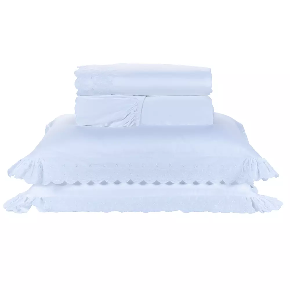 JOGO DE CAMA CASAL GENEBRA 04 PEÇAS - 400 FIOS EGIPCIOS foto adicional 8