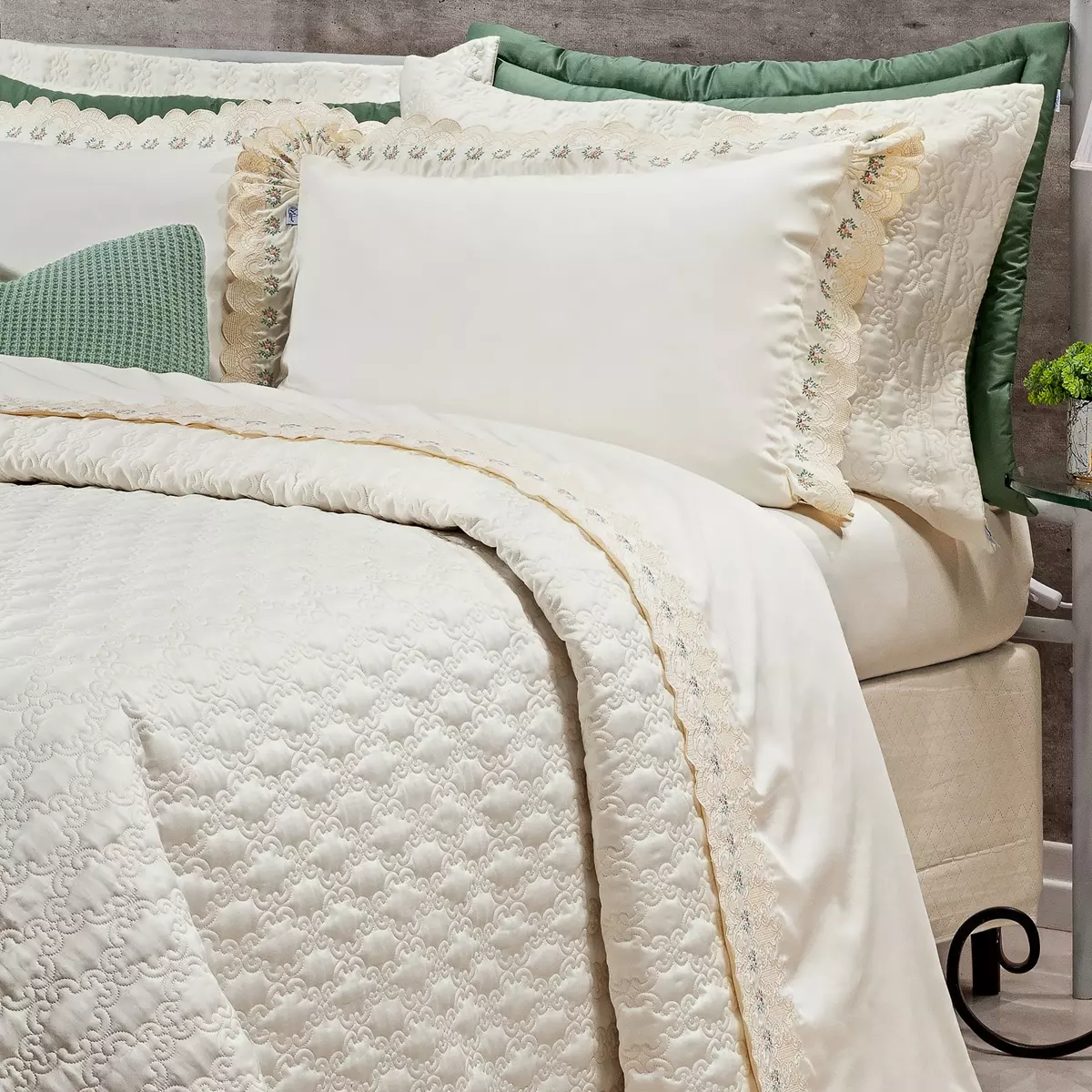 JOGO DE CAMA KING GENEBRA 04 PEÇAS - 400 FIOS EGIPCIOS foto adicional 1