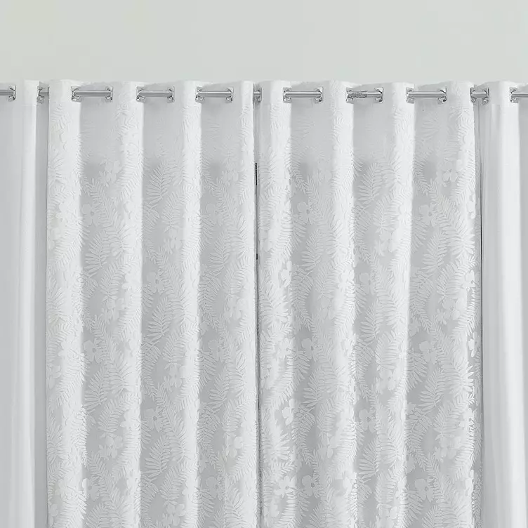 CORTINA BALLI DE DEVORÊ BORDADA - 3,00M X 2,50M- FORRO AGREGADO foto adicional 2