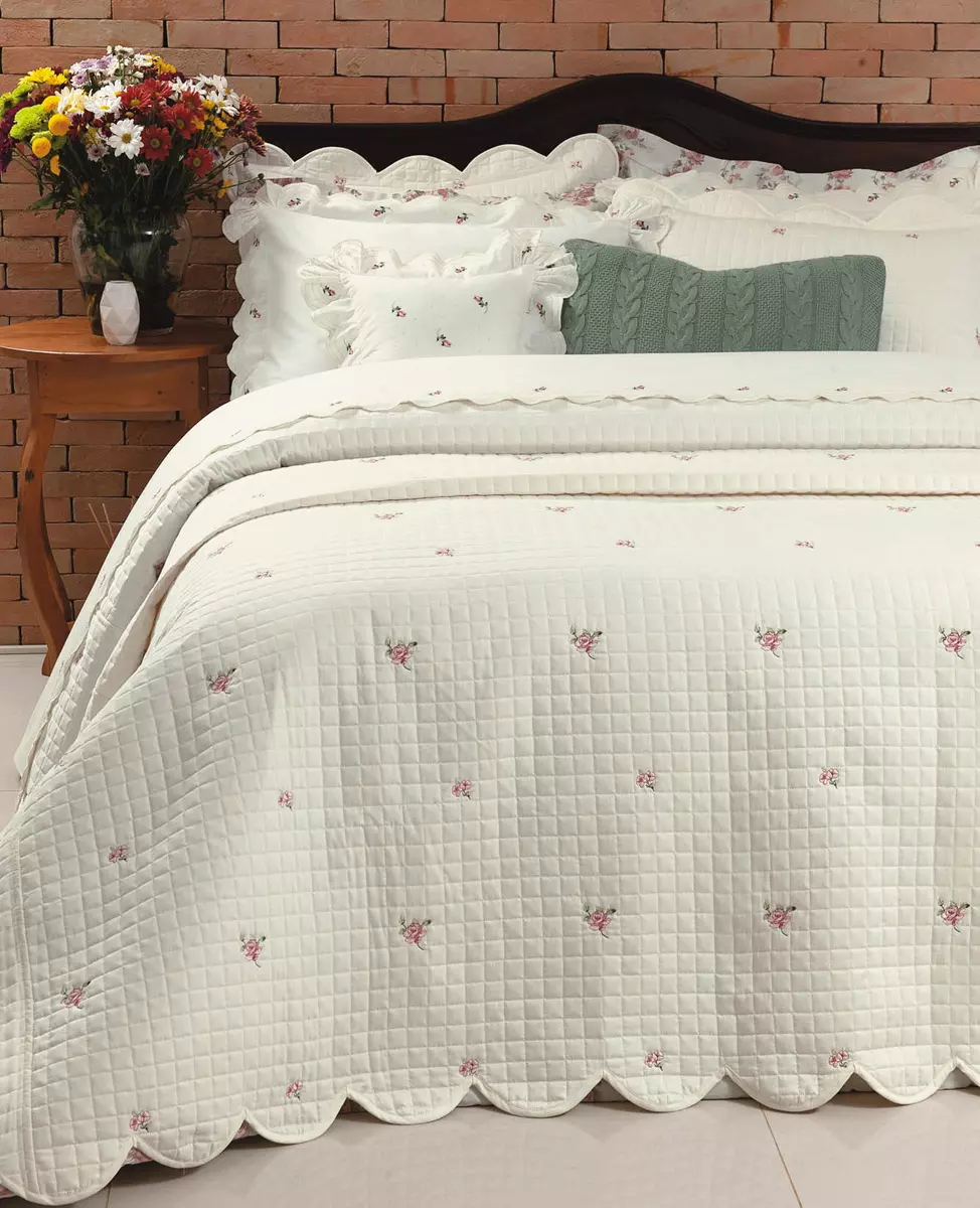 COBRE LEITO KING  ESSENZA 03 PEÇAS  - PERCAL 300 FIOS ACETINADOS foto adicional 4