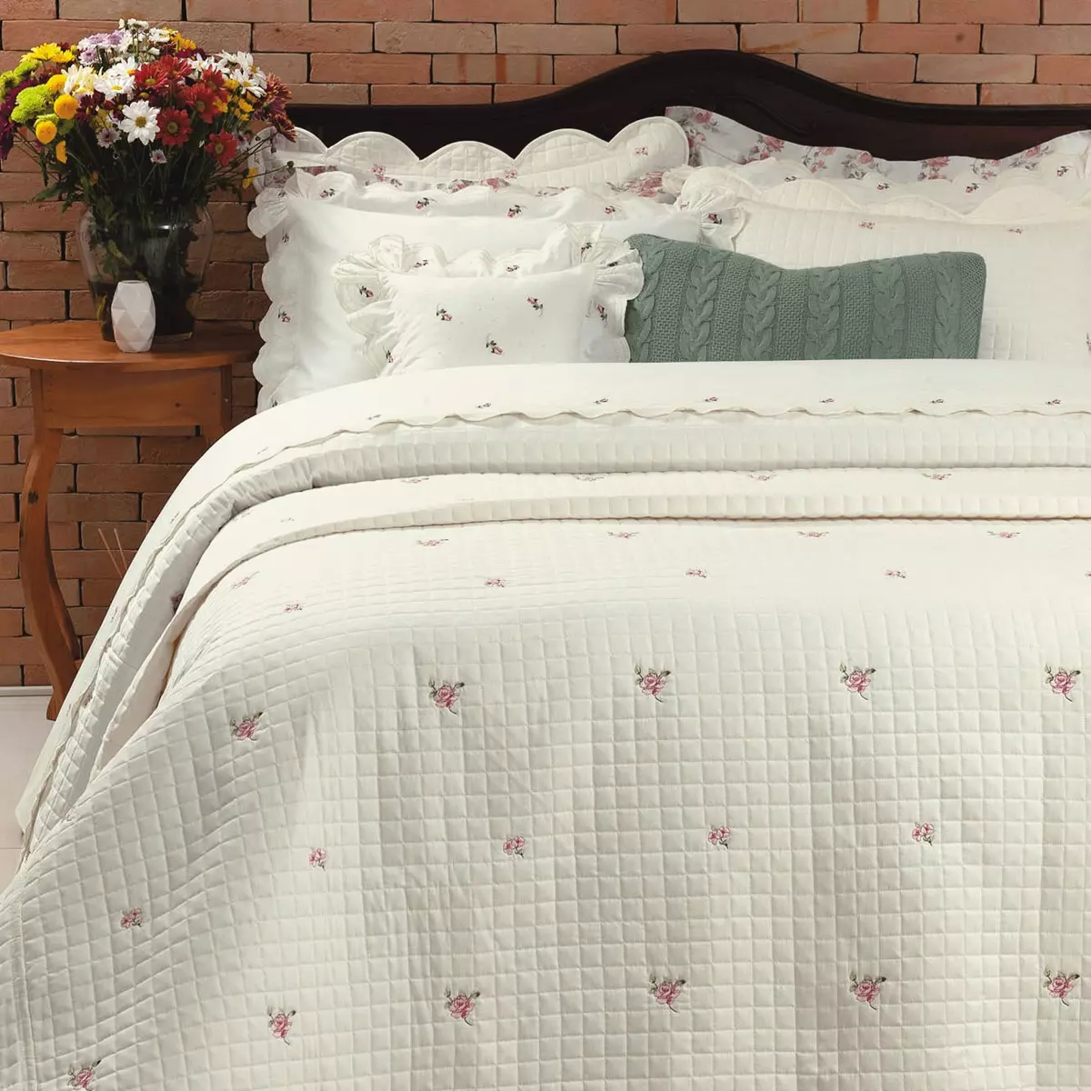 COBRE LEITO QUEEN  ESSENZA 03 PEÇAS  - PERCAL 300 FIOS ACETINADOS foto adicional 1