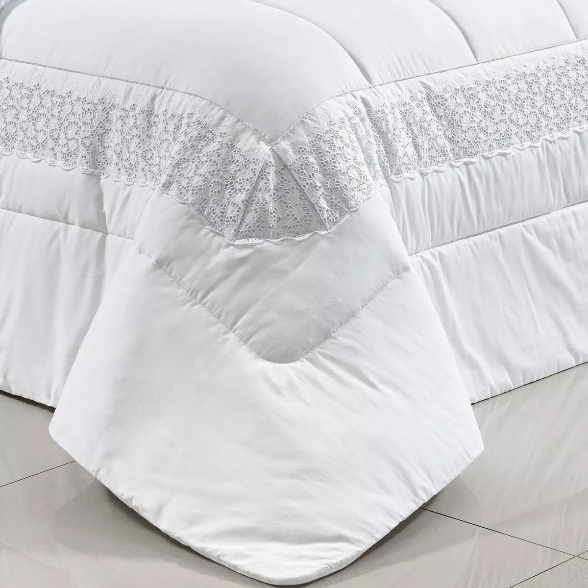 KIT EDREDOM QUEEN VALERIE 03 PEÇAS  - PERCAL 300 FIOS ACETINADOS foto adicional 10