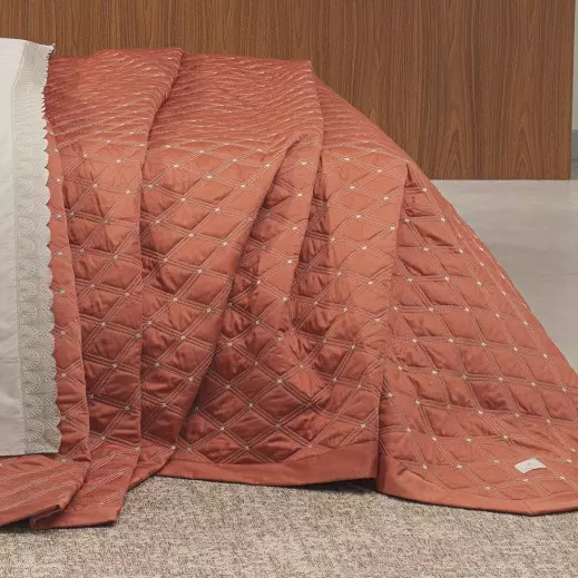 COBRE LEITO KING MAGGIO 03 PEÇAS - BORDADO - 400 FIOS EGIPCIOS foto adicional 1