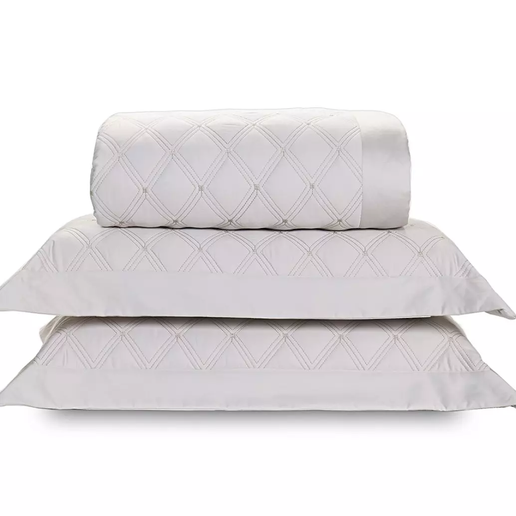 COBRE LEITO SUPER KING MAGGIO 03 PEÇAS - BORDADO - 400 FIOS EGIPCIOS foto adicional 4