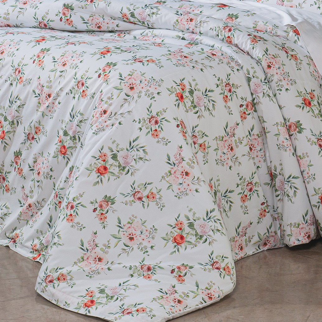 EDREDOM DUPLA FACE QUEEN DOLCE VITTA ESTAMPADO 3 PEÇAS foto adicional 1