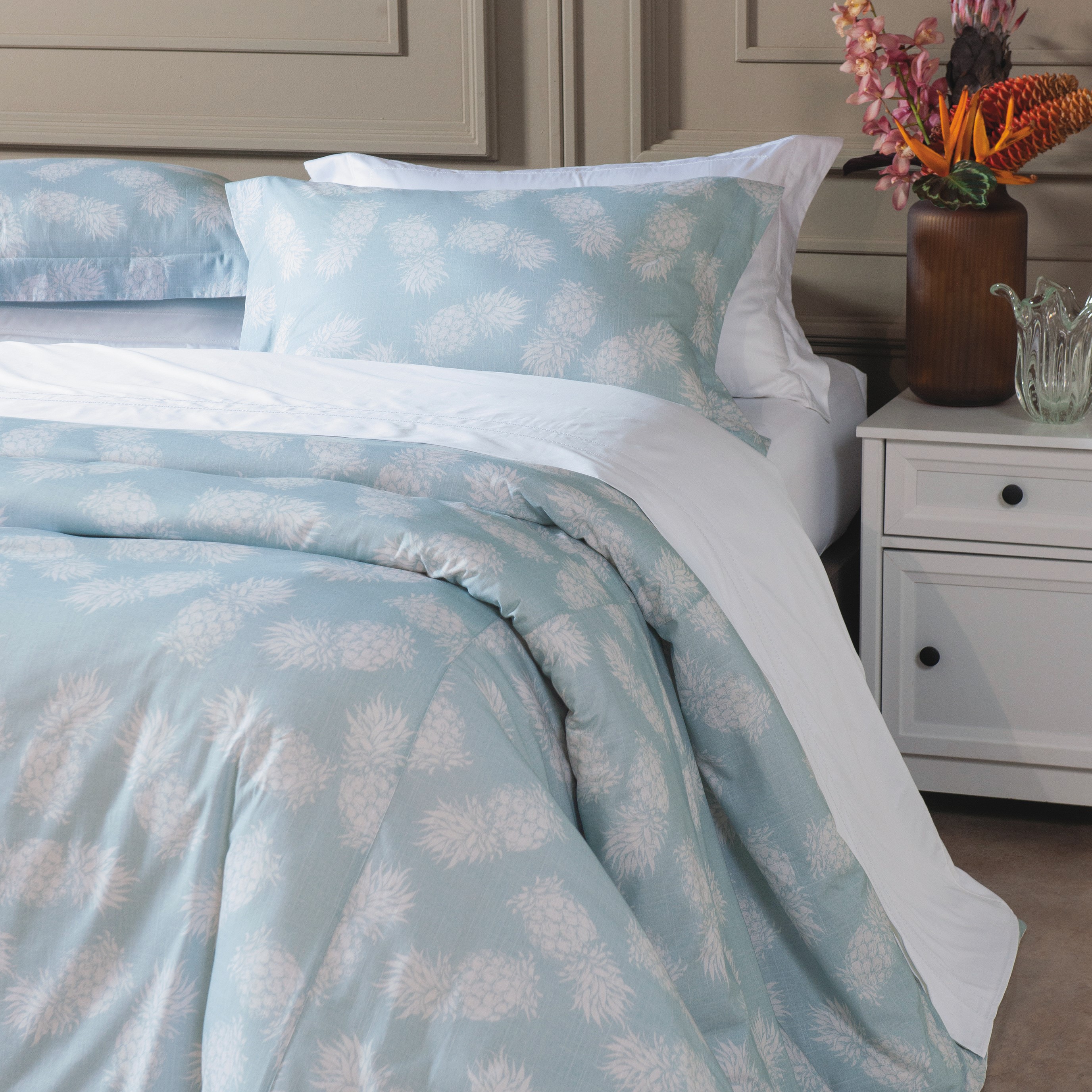 EDREDOM DUPLA FACE QUEEN DOLCE VITTA ESTAMPADO 3 PEÇAS foto adicional 4