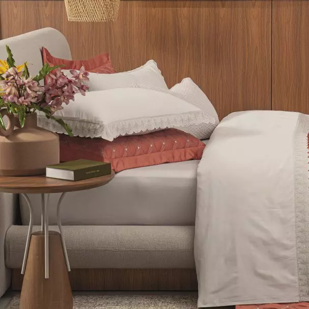 JOGO DE CAMA QUEEN MAGGIO 4 PECAS - 400 FIOS EGÍPCIOS foto adicional 1