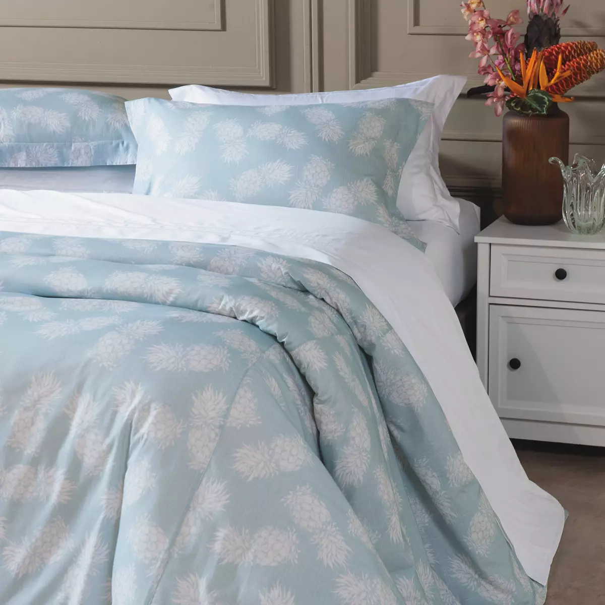 KIT DUVET QUEEN ESTAMPADO DOLCE VITTA 03 PEÇAS - 400 FIOS EGIPCIOS foto adicional 2