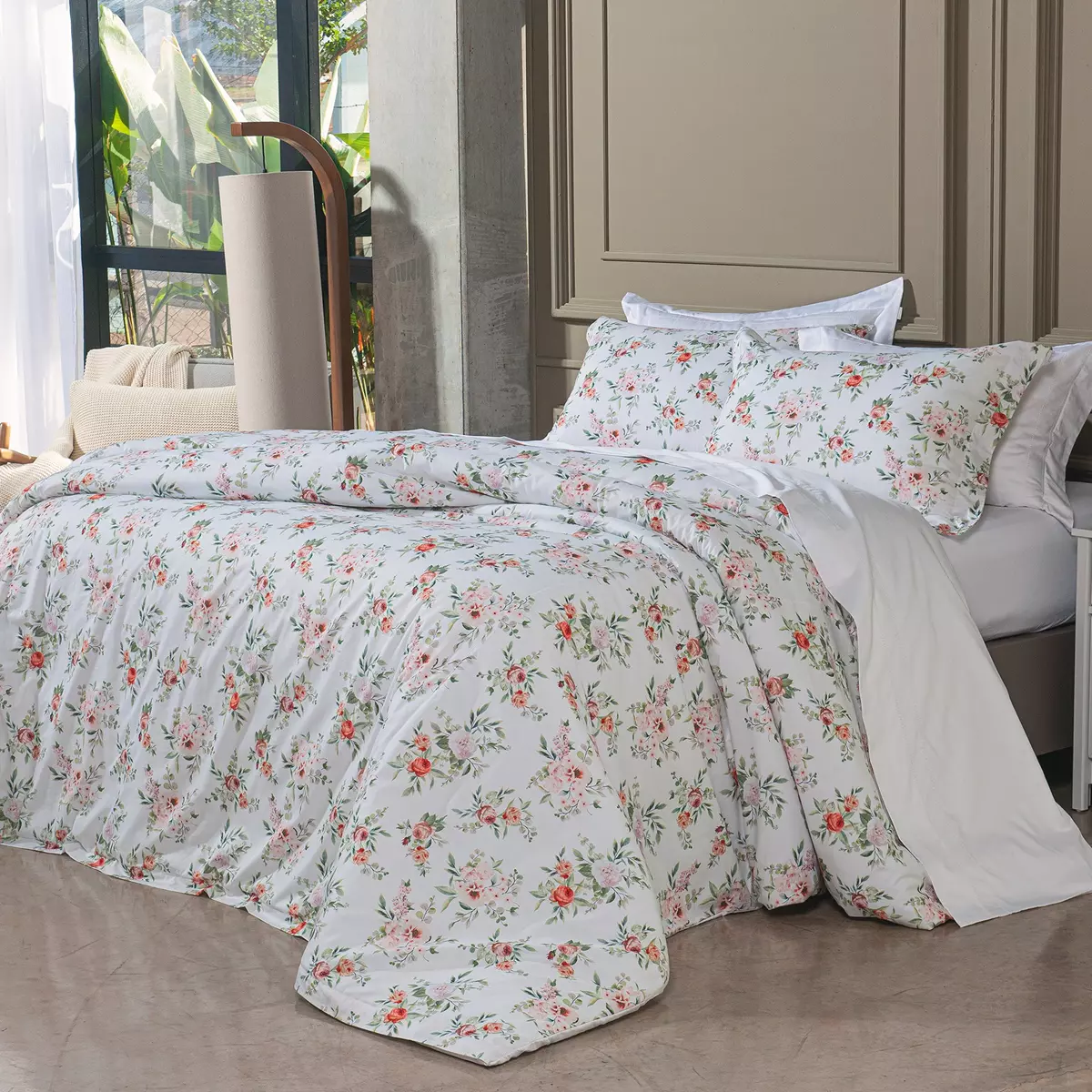 KIT DUVET QUEEN ESTAMPADO DOLCE VITTA 03 PEÇAS - 400 FIOS EGIPCIOS foto adicional 7