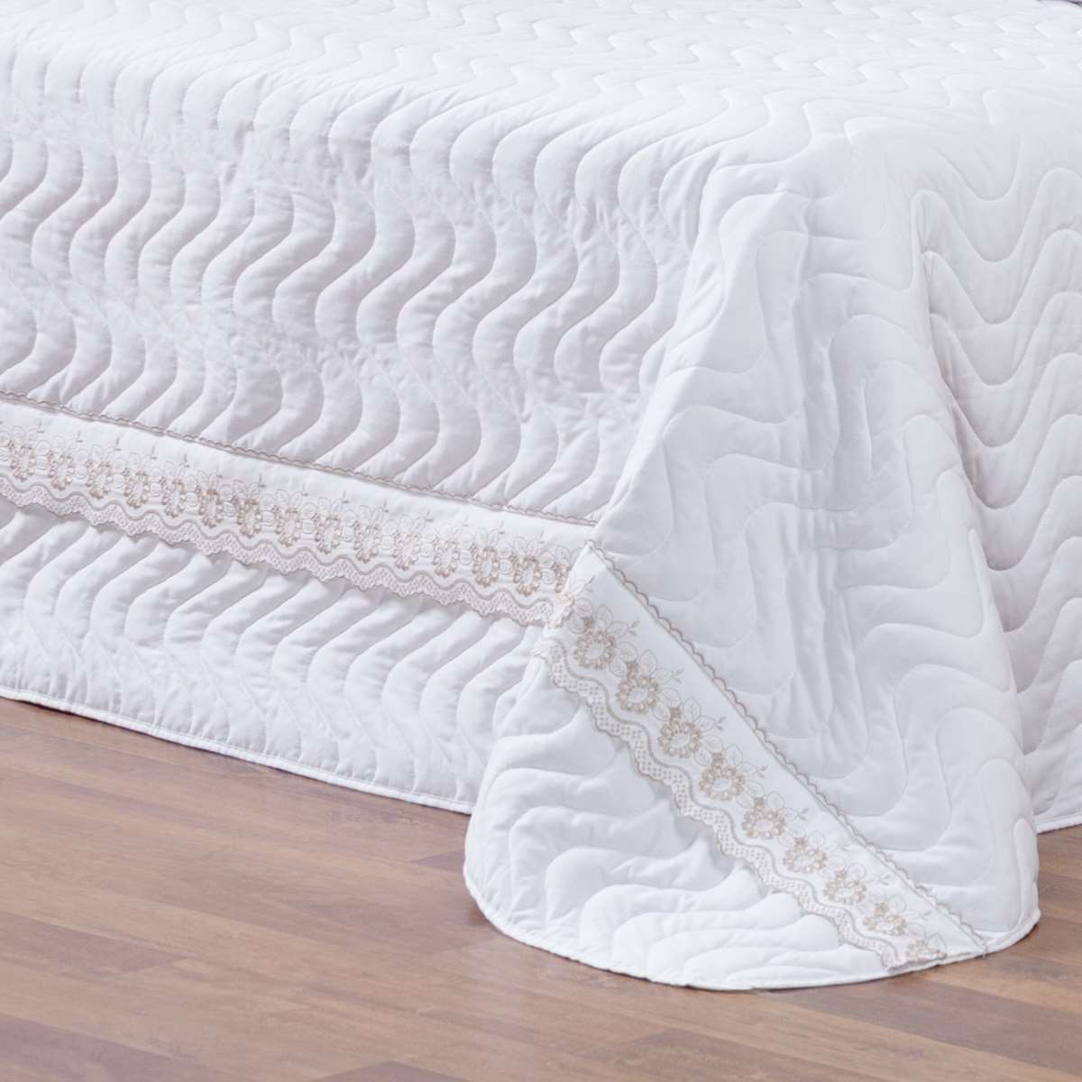 COBRE LEITO KING SUBLIME 3 PEÇAS - BORDADO - 200 FIOS foto adicional 5