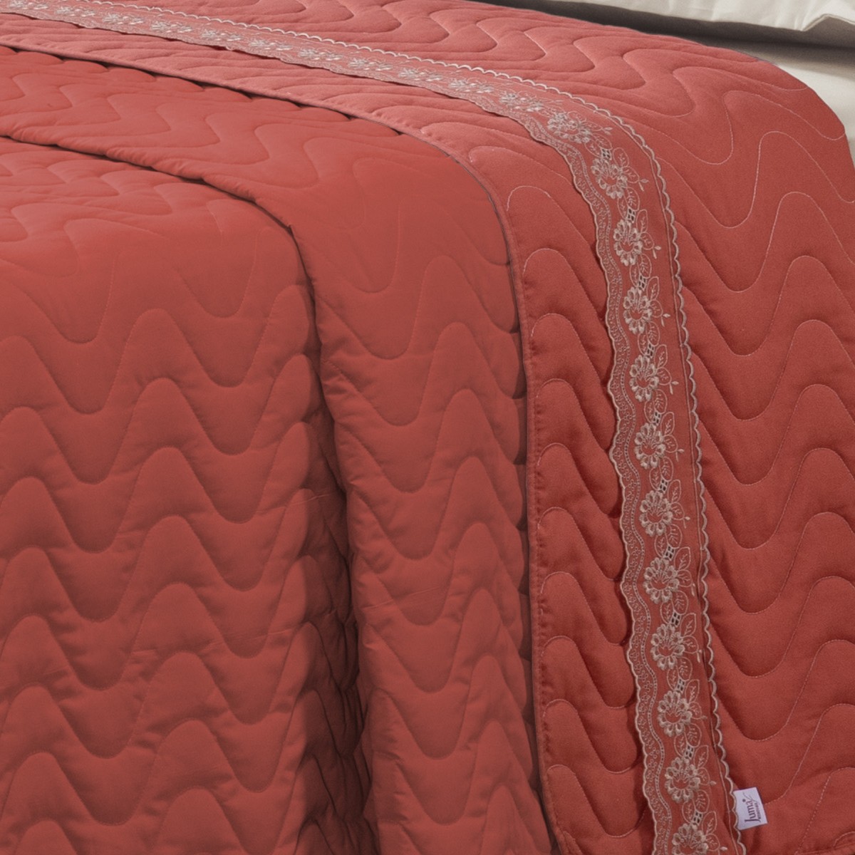 COBRE LEITO CASAL SUBLIME 3 PEÇAS - BORDADO- 200 FIOS foto adicional 8